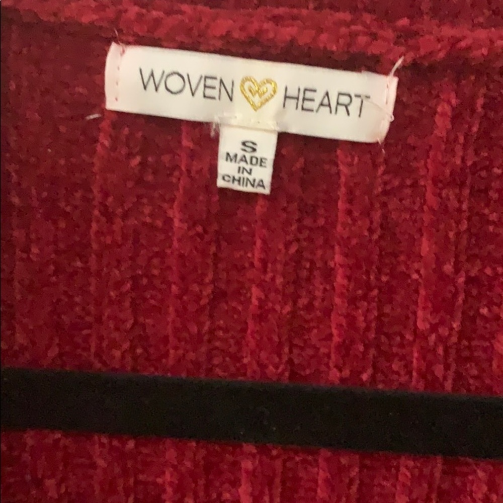 Woven  heart cardigan - Picture 5 of 6